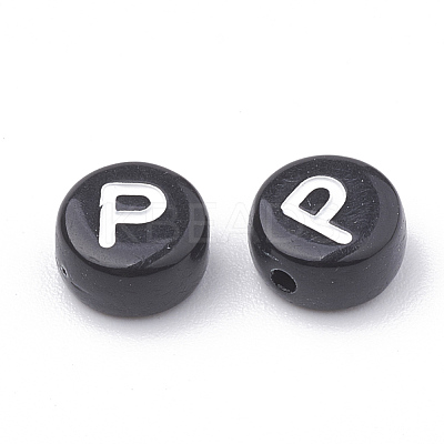 Opaque Acrylic Beads SACR-N002-02P-1