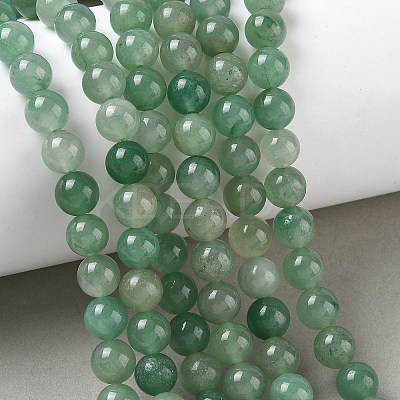 Natural Green Aventurine Beads Strands G-E380-02-4mm-1