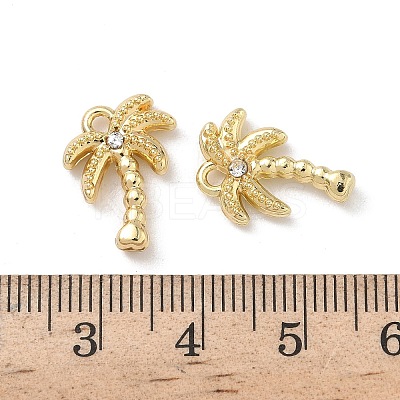 Alloy Rhinestone Pendants FIND-L024-04G-1