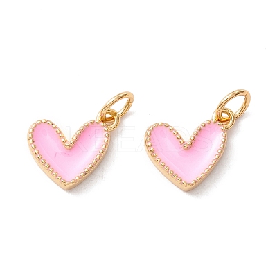 Rack Plating Brass Enamel Charms KK-D073-27G-05-1