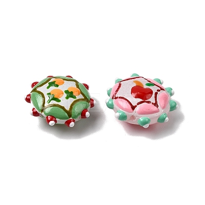Baking Paint Glass Enamel Beads LAMP-K039-34A-1