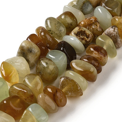 Natural Xiuyan Jade Beads Strands G-B078-G04-01-1