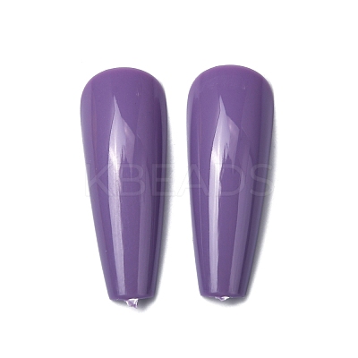 Solid Color French Short False Nails MRMJ-T108-02-M-1