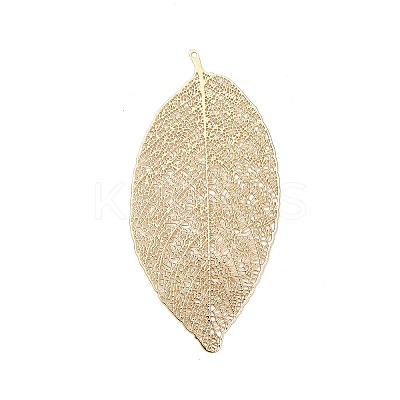 Rack Plating Brass Filigree Big Pendants KKC-K001-03KCG-1