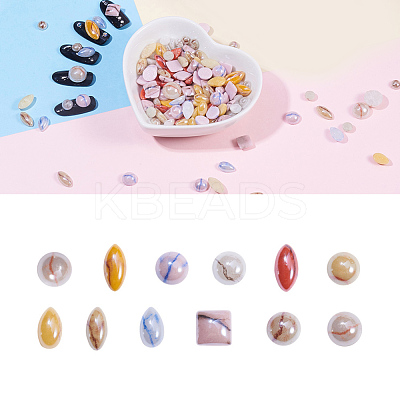 Porcelain Cabochons MRMJ-MSMC001-09-1