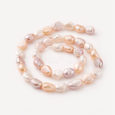 Natural Cultured Freshwater Pearl Beads Strands PEAR-G007-14-1