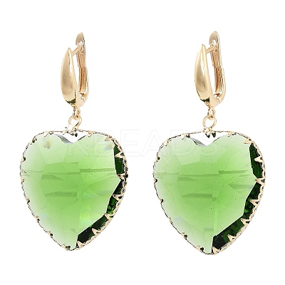 Glass Heart Dangle Hoop Earrings EJEW-Q800-18KCG-1