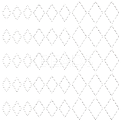 90Pcs 3 Styles 201 Stainless Steel Linking Rings STAS-UN0064-88-1