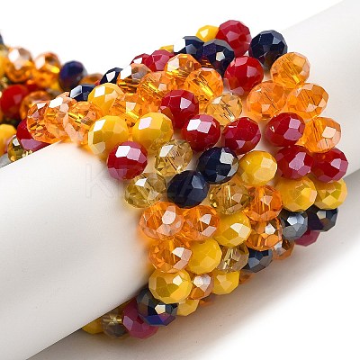 Glass Beads Strands EGLA-A034-M8mm-47-1