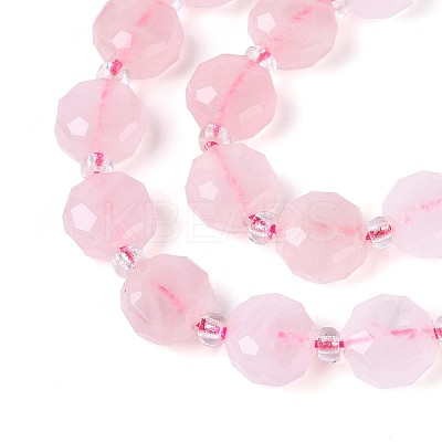 Natural Madagascar Rose Quartz Beads Strands G-B153-A20-1