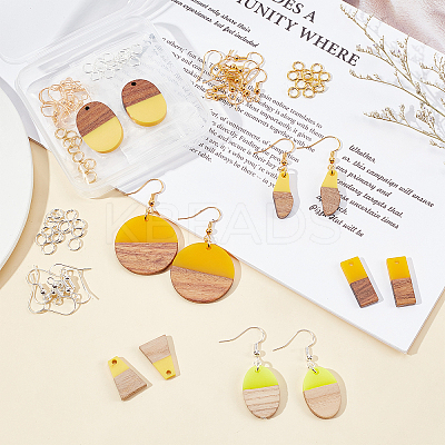 DIY Dangle Earring Making Kits RESI-OC0001-15-1