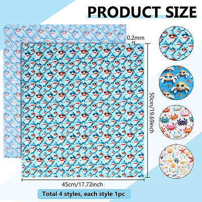 Polycotton Fabric DIY-WH0591-598B-1