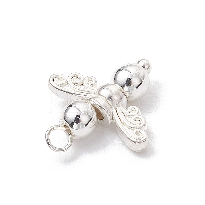 10Pcs Electroplated Synthetic Non-magnetic Hematite Beaded Angel Charms PALLOY-JF03636-01-1