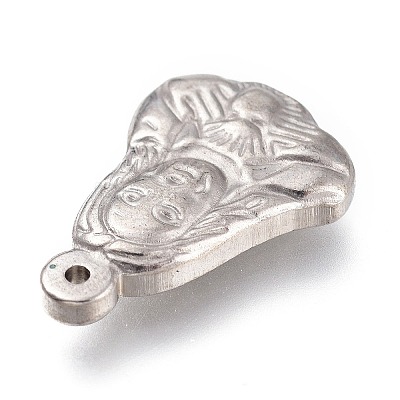 Tarnish Resistant 304 Stainless Steel Pendants STAS-H113-04B-P-1