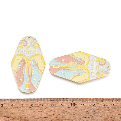 Rack Plating Alloy and Enamel Big Pendants ENAM-T021-29A-1