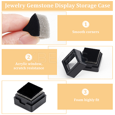 70Pcs ABS Plastic Jewelry Gift Boxes CON-WH0088-88A-02-1