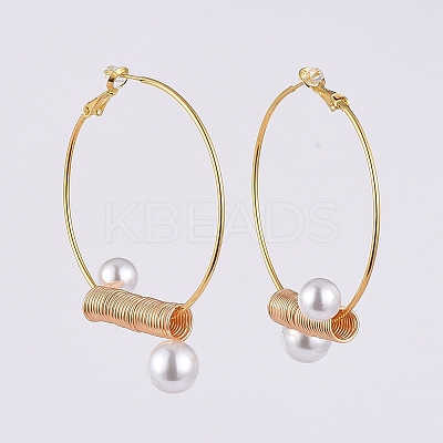 (Jewelry Parties Factory Sale)Brass Hoop Earrings EJEW-JE03939-1