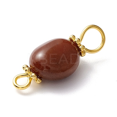 Natural Jade Links Connectors PALLOY-JF01091-08-1