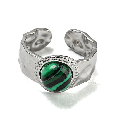 304 Stainless Steel Open Cuff Rings RJEW-C079-18P-1
