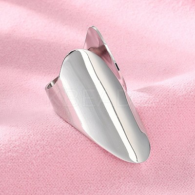 Non-Tarnish 304 Stainless Steel Open Cuff Ring X-RJEW-Q775-01P-1