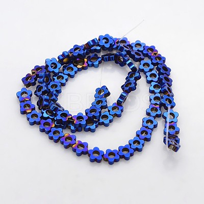 Electroplate Non-magnetic Synthetic Hematite Beads Strands G-J217C-03-1