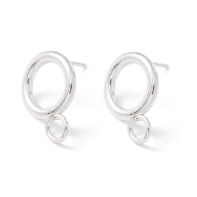 304 Stainless Steel Stud Earring Findings X-STAS-P308-02A-S-1