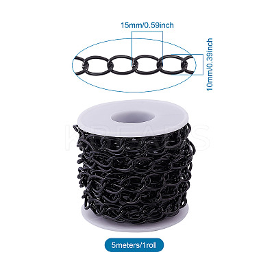 Decorative Chain Aluminium Twisted Chains Curb Chains CHA-YS0001-06-1