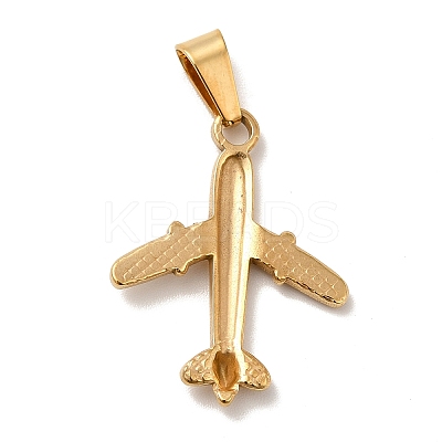 PVD Vacuum Plating 201 Stainless Steel Pendants STAS-P314-19G-1