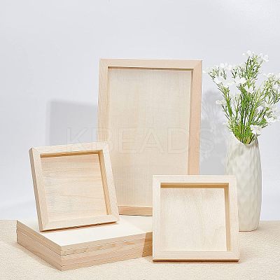 Wood Painting Canvas Panels LS-WOOD-WH0109-07-1