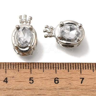 Rack Plating Alloy European Beads FIND-H005-12P-1