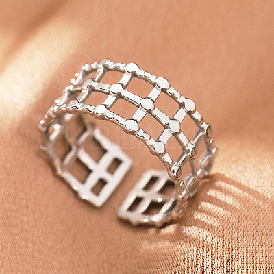 304 Stainless Steel Cuff Rings FS-WGFBCF4-02-1