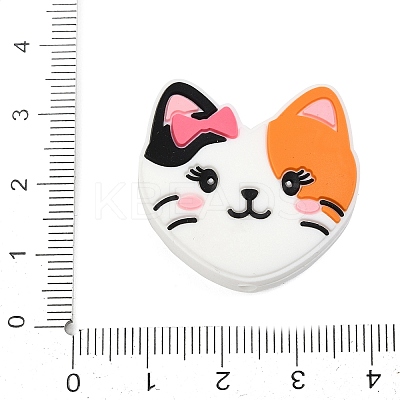 Cat Shape Silicone Beads SIL-V002-07C-1