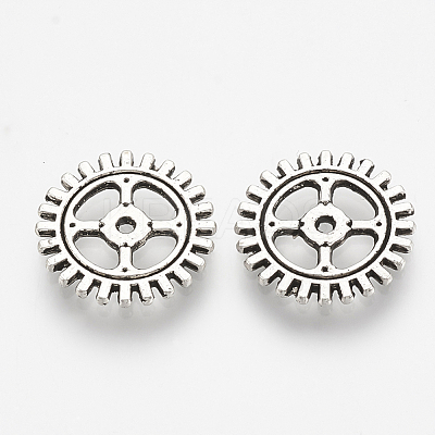 Tibetan Style Alloy Steampunk Charms TIBEP-R348-70AS-NR-1
