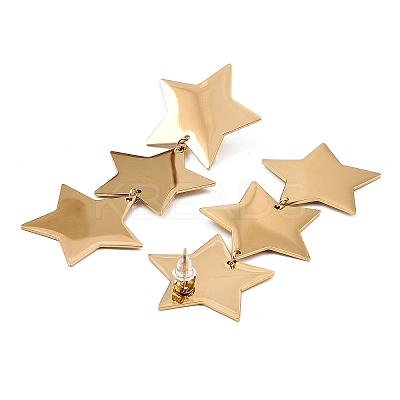 304 Stainless Steel Stud Earrings for Women EJEW-A116-01B-G-1