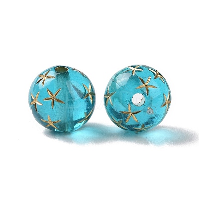 Transparent Acrylic Beads OACR-E015-19-1