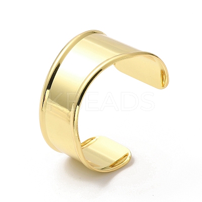 Rack Plating Brass Cuff Bangles BJEW-A137-02G-1