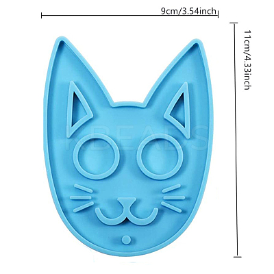 Cat Shape Food Grade DIY Silicone Pendant Molds SIL-CJC0001-03-1