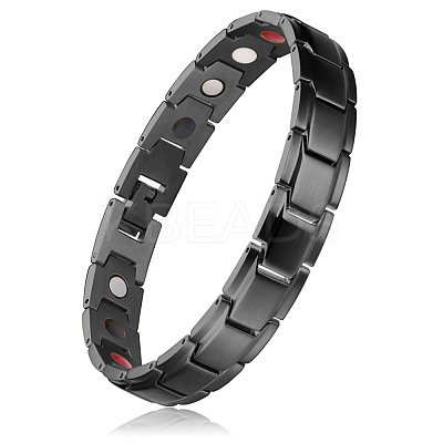 304 Stainless Steel Panther Chain Watch Band Bracelets JB659A-1