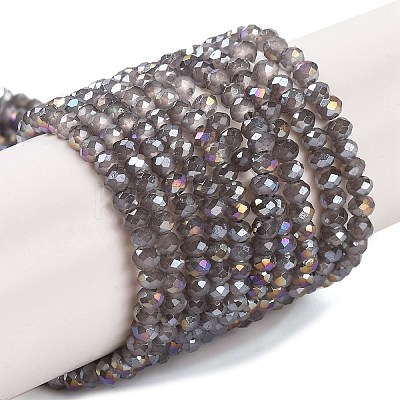 Baking Electroplate Glass Beads Strands DGLA-A039-J2MM-B06-1
