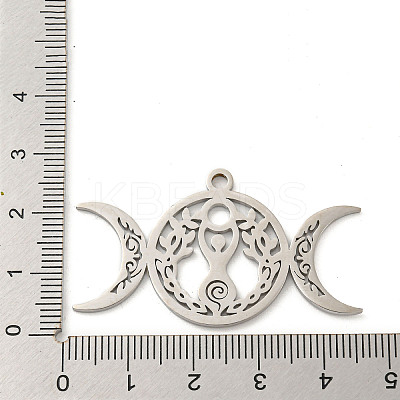 Non-Tarnish 304 Stainless Steel Pendants STAS-P342-05P-1