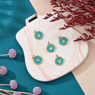 Synthetic Turquoise Pendants FIND-SZ0002-54A-1
