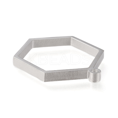 Non-Tarnish 304 Stainless Steel Open Back Bezel Pendants STAS-K208-13P-A-1
