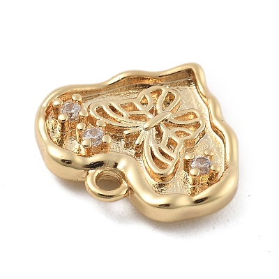 Brass Micro Pave Cubic Zirconia Pendants LS-KK-D283-32G-01-1