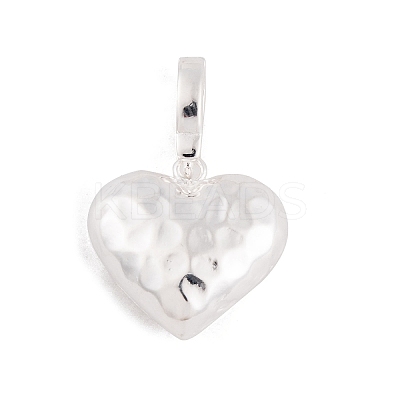 925 Sterling Silver Love Heart Pendants STER-P058-01C-S-1