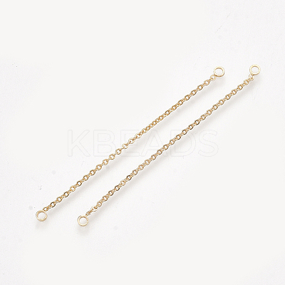 Brass Chain Links connectors X-KK-T044-03A-G-1