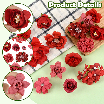 3 Bags 3 Styles Cloth Flower DIY-SP0005-72D-1