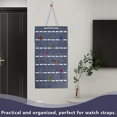Felt Hanging Hair Claw Clip Organizer Holder for Women Girls AJEW-WH0596-113B-01-1