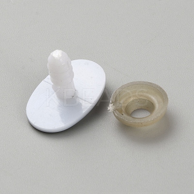 Oval Plastic Safety Craft Eye DIY-WH0581-25C-1