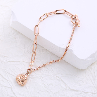 Stainless Steel Charm Bracelets ZH9600-1