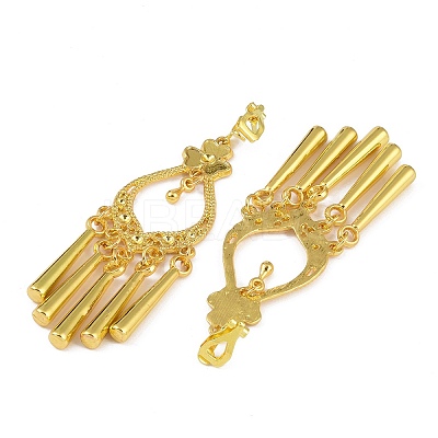 Bohemia Zinc Alloy Clip-on Earrings LS-EJEW-C089-01D-G-1